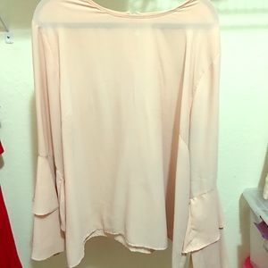 Pink Top with Layered Sleeves